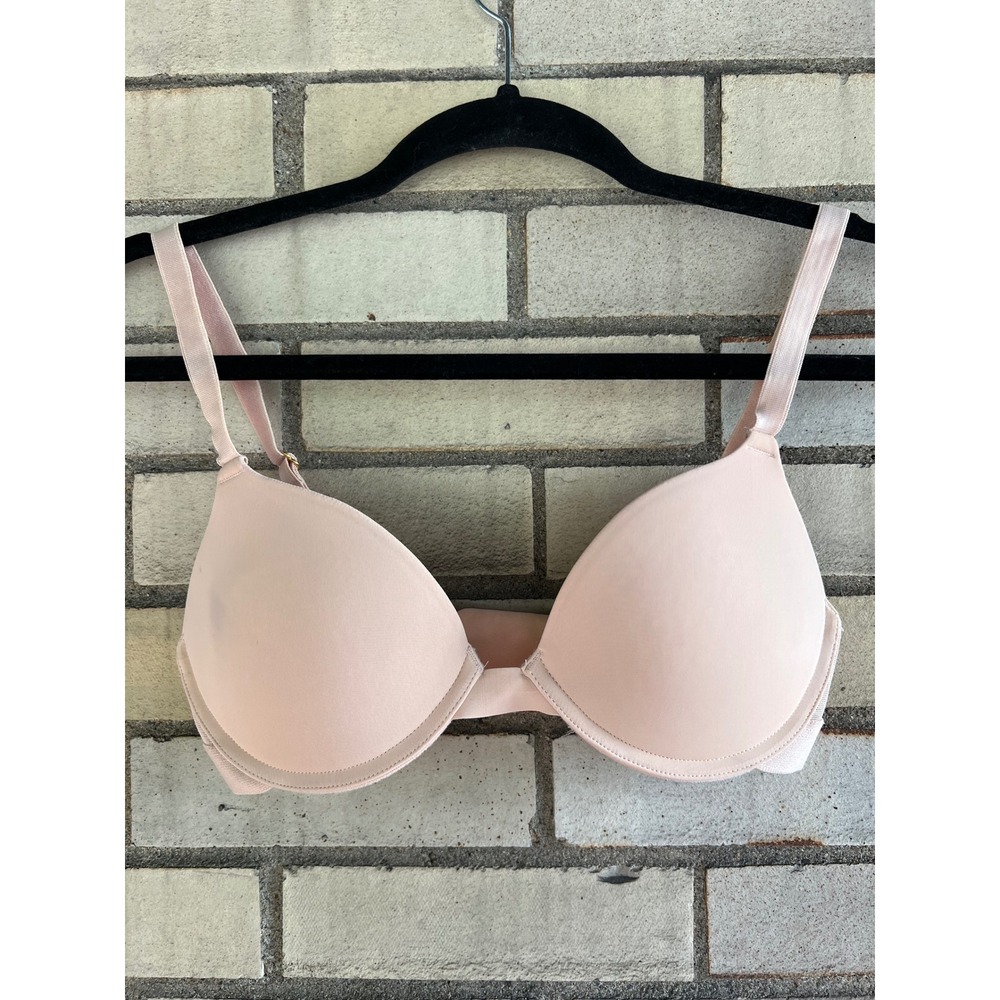 Pepper All You T-Shirt Bra Blush Beige Underwire Mesh Size 34B